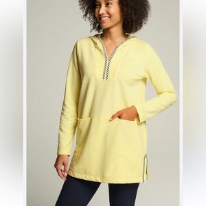 J. Jill Fit Elevate Terry Embroidered Hooded Tunic